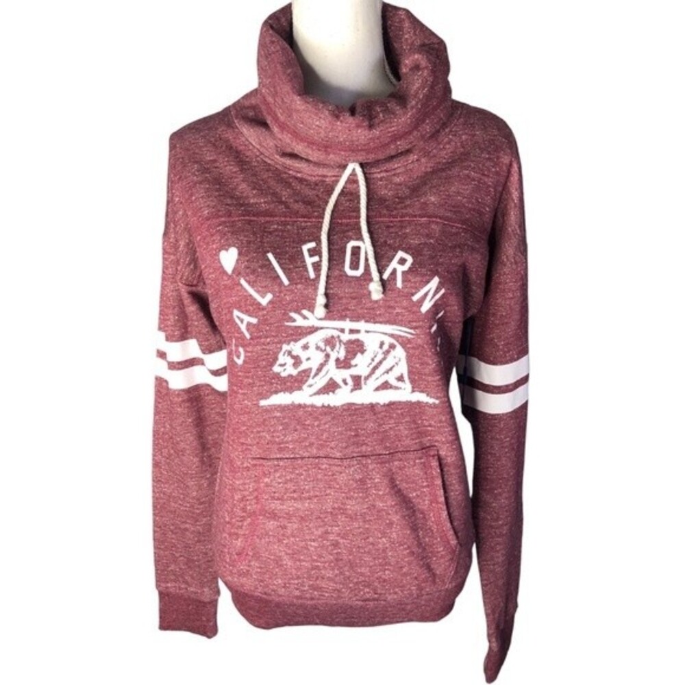 Blue Bay California Drawstring Turtleneck Pullover Long Sleeve Sweater